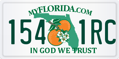 FL license plate 1541RC