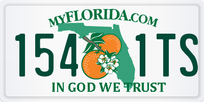 FL license plate 1541TS