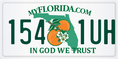 FL license plate 1541UH