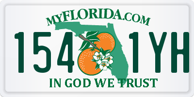 FL license plate 1541YH