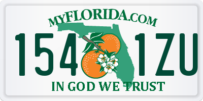 FL license plate 1541ZU