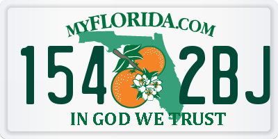 FL license plate 1542BJ