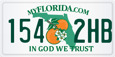 FL license plate 1542HB