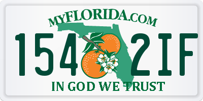 FL license plate 1542IF