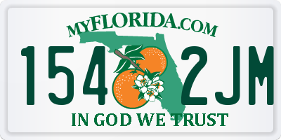 FL license plate 1542JM