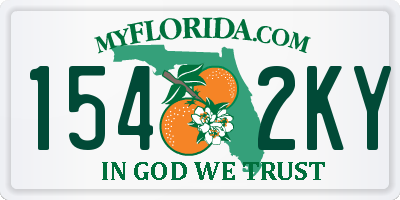 FL license plate 1542KY