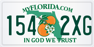 FL license plate 1542XG