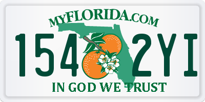 FL license plate 1542YI