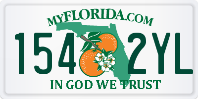 FL license plate 1542YL