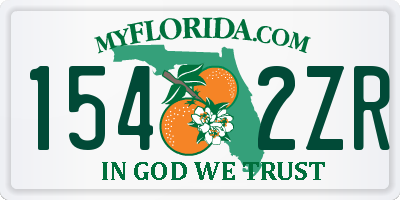 FL license plate 1542ZR