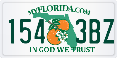 FL license plate 1543BZ
