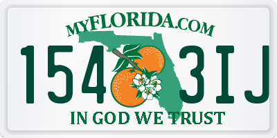 FL license plate 1543IJ