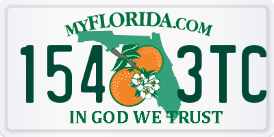 FL license plate 1543TC