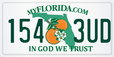 FL license plate 1543UD