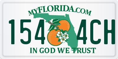FL license plate 1544CH
