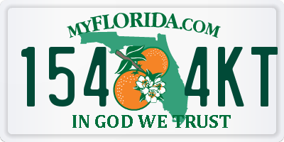 FL license plate 1544KT
