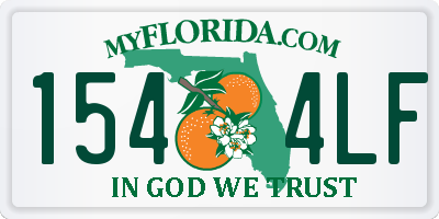 FL license plate 1544LF