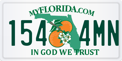 FL license plate 1544MN