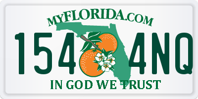 FL license plate 1544NQ