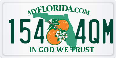 FL license plate 1544QM