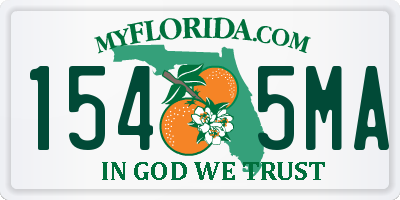 FL license plate 1545MA