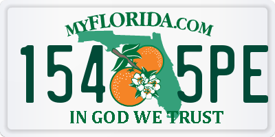 FL license plate 1545PE