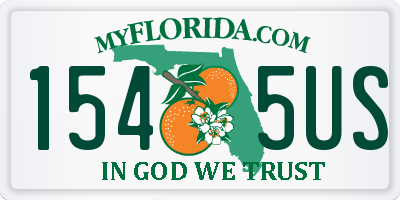 FL license plate 1545US