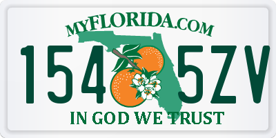 FL license plate 1545ZV