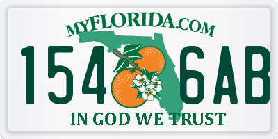 FL license plate 1546AB
