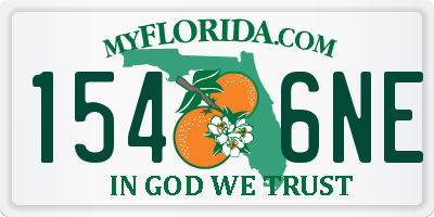 FL license plate 1546NE