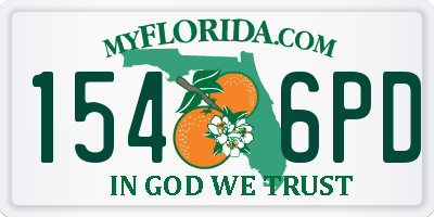 FL license plate 1546PD