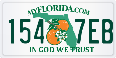 FL license plate 1547EB