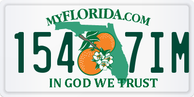 FL license plate 1547IM