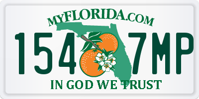 FL license plate 1547MP