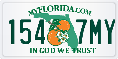 FL license plate 1547MY