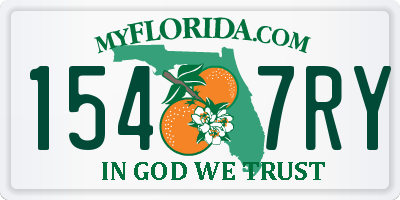 FL license plate 1547RY
