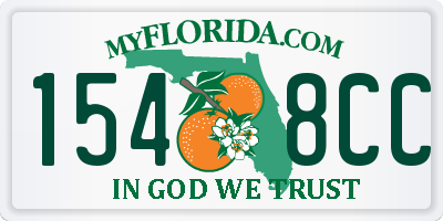 FL license plate 1548CC