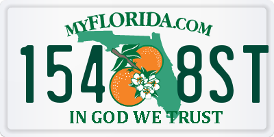 FL license plate 1548ST