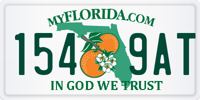 FL license plate 1549AT