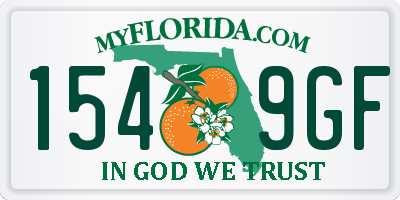 FL license plate 1549GF