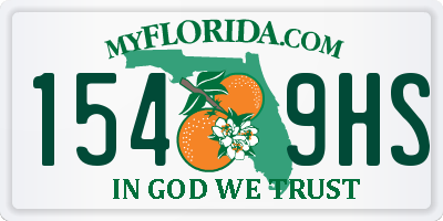 FL license plate 1549HS