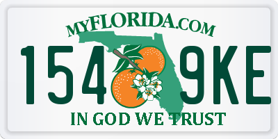 FL license plate 1549KE