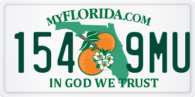 FL license plate 1549MU
