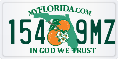 FL license plate 1549MZ