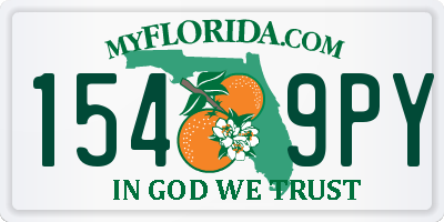FL license plate 1549PY