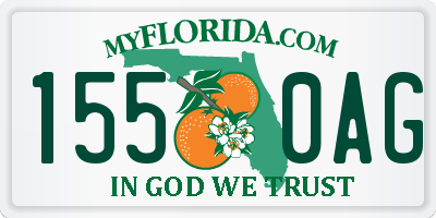 FL license plate 1550AG