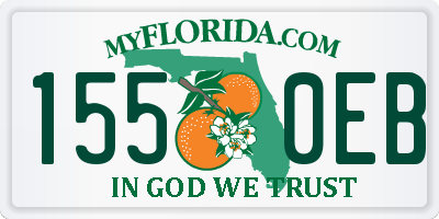 FL license plate 1550EB