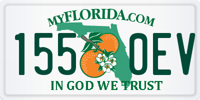 FL license plate 1550EV