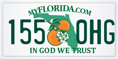 FL license plate 1550HG