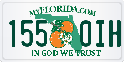 FL license plate 1550IH